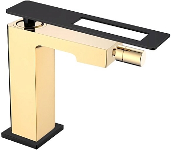 Фото Смеситель для биде Boheme Q 146-GB золото/черный