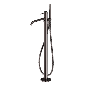 Фото Смеситель Newform XT 4278E.58.063 для ванны напольный, оружейная сталь глянец PVD