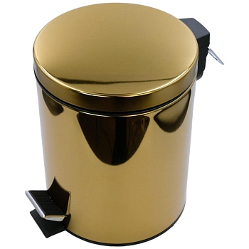 Фото Мусорное ведро Migliore Gifortes 32673 5 литров с крышкой SOFT CLOSE, золото