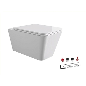 Фото Унитаз подвесной Alice Hide 31210101SET безободковый