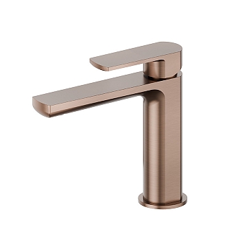 Фото Смеситель Newform Haka 72012.59.067 для раковины, медь браш PVD