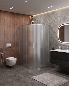 Фото Душевой уголок Cezares MOLVENO-RH-2-100/80-P-Cr