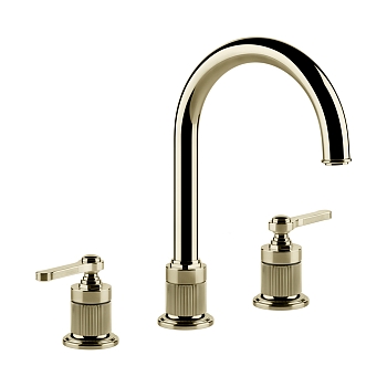 Фото Смеситель для раковины Gessi Venti20 65015#710 с донным клапаном, brass, латунь глянец