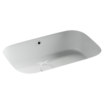 Фото Раковина Ceramicanova Era CN15006 встраиваемая под столешницу 57 × 39,5 × 19 см, белый глянцевый