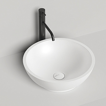 Фото Раковина Salini Gloria 1102203M накладная 41.5 см, цвет белый матовый