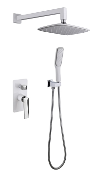 Фото Душевая система Boheme Venturo 374-W белый матовый
