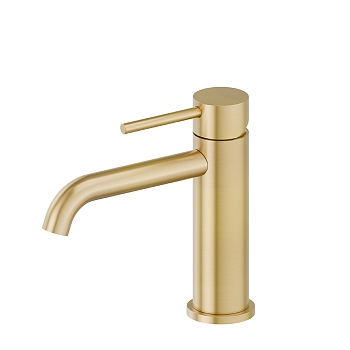 Фото Смеситель Newform X-Steel 316 69612X.59.097 для раковины, золото браш PVD