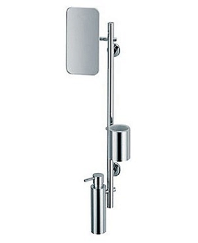 Фото Стойка Colombo Plus W4924.CR подвесная хром / белый