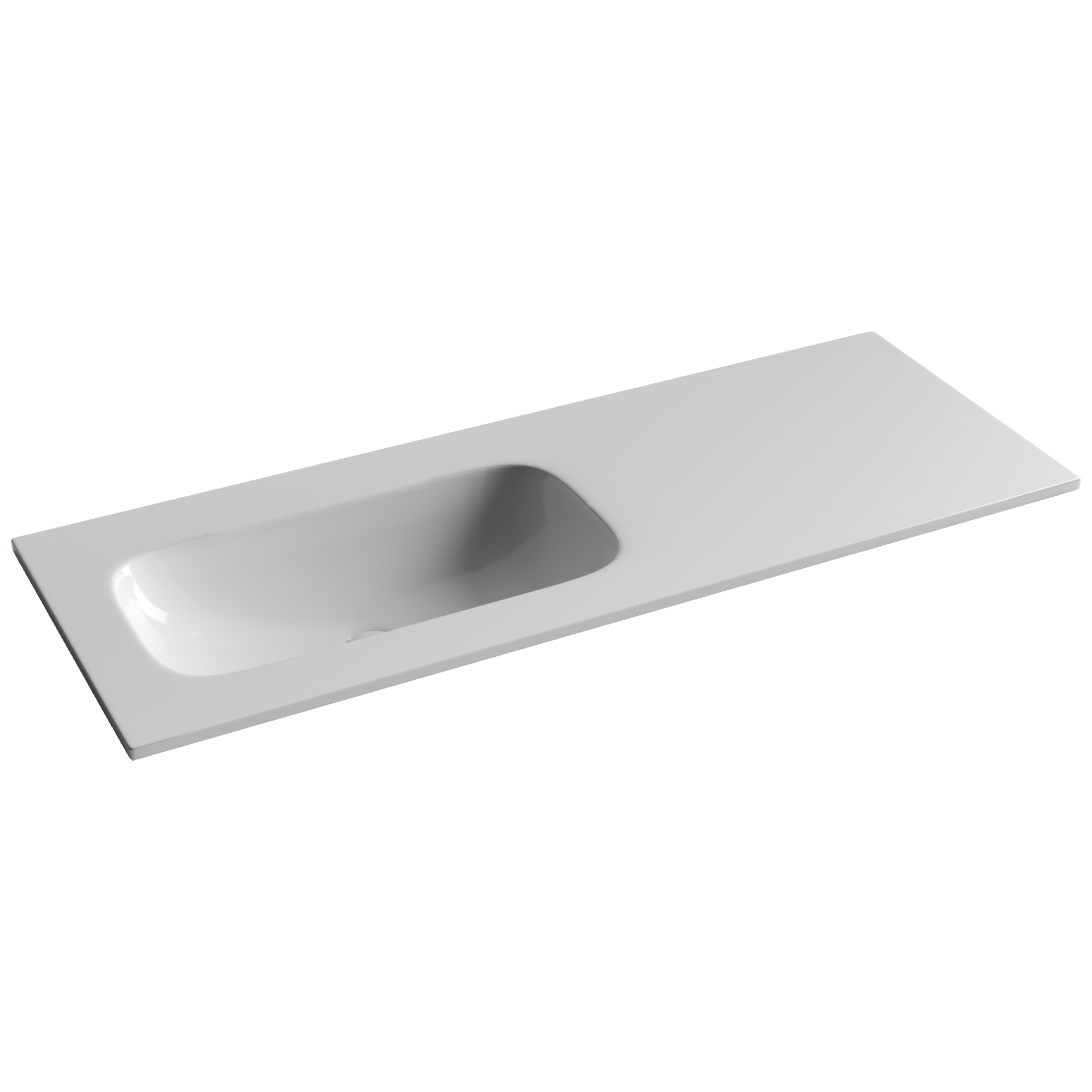 Фото Раковина Ceramicanova Grace CN7020wx мебельная 121 × 45,7 × 13,7 см, белый глянцевый