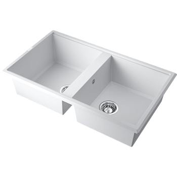 Фото Кухонная мойка Omoikiri Tedori 86-2-WH 4993927 белый