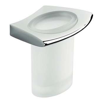 Фото Стакан Colombo Land B2802.CR-VAN подвесной хром глянец/стекло матовое