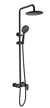 Фото Душевая стойка Boheme Spectre 458-B черный матовый