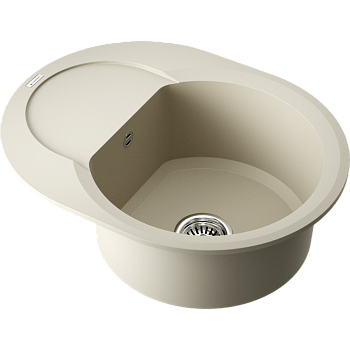 Фото Кухонная мойка Omoikiri Sakaime 60E-BE 4993121 ваниль