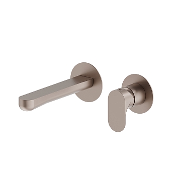 Фото Смеситель Newform Linfa II 69428E.M0.075 для раковины, пудровый розовый (Cipria)