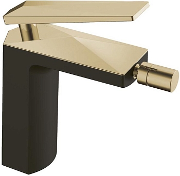 Фото Смеситель для биде Boheme Venturo 386-B золото/черный