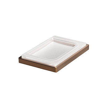 Фото Мыльница Colombo Look B1640.VM-VAN настольная, Vintage Matt, янтарная бронза матовая/стекло матовое