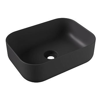 Фото Раковина Alice Unica 32190108 накладная 50 см, цвет чёрный матовый