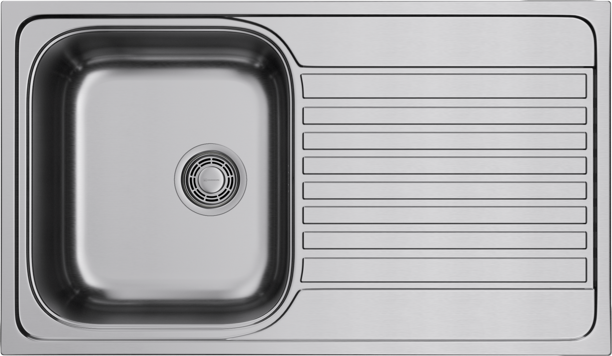 Фото Кухонная мойка Omoikiri Kashiogawa 86-IN 4993453 нержавеющая сталь