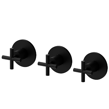 Фото Смеситель Newform Blink 70872E.01.093 для душа с переключателем на 2 потока, черный матовый