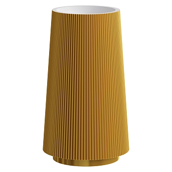 Фото Раковина Boheme Torre 801-Torre-G напольная круглая рифленая 48×48×85 см, Gold (белый / золото)