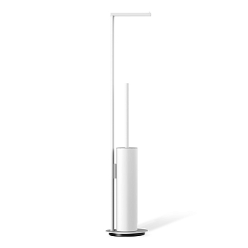 Фото Стойка Decor Walther Mikado 0522350 с ершиком и бумагодержателем, белый матовый