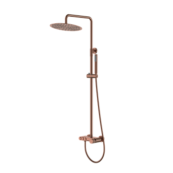 Фото Душевая стойка Boheme Stick 128-BRB.3 brushed bronze, янтарная бронза матовая