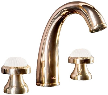 Фото Смеситель для раковины Boheme Satin 297-ST золото