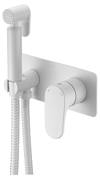 Фото Гигиенический душ Boheme Spectre 457-MW со смесителем белый матовый