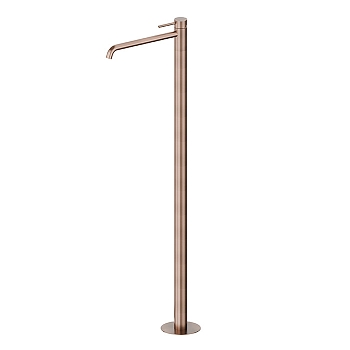 Фото Смеситель Newform X-Steel 316 69618EX.59.067 для раковины напольный, медь браш PVD