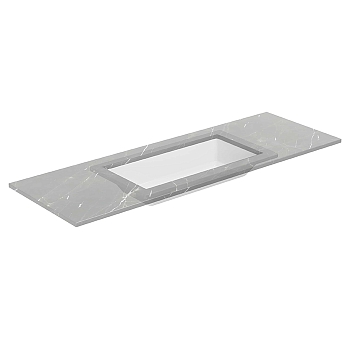 Фото Раковина Azzurra Thin THLT07540000BI/(THI75/SP bi)*0 встраиваемая 75 см, цвет Bianco lucido