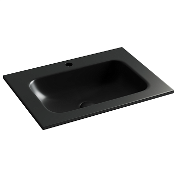Фото Раковина Ceramicanova Grace CN7011MB мебельная 61 × 45,7 × 13,7 см, черный матовый