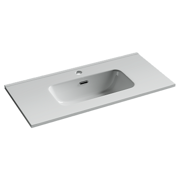 Фото Раковина Ceramicanova Compact CN7026 мебельная 81 × 39,5 × 17 см, белый глянцевый