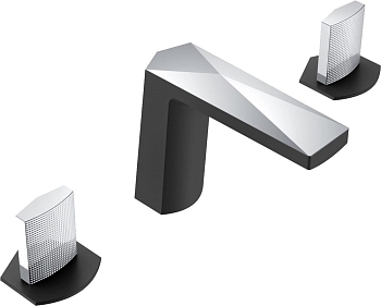 Фото Смеситель для раковины Boheme Venturo 150-BCR-TOUCH черный матовый