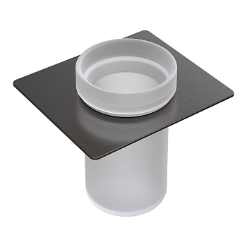 Фото Стакан для полки Boheme Space 10966-GM-TUM подвесной, gun metall, графит матовый