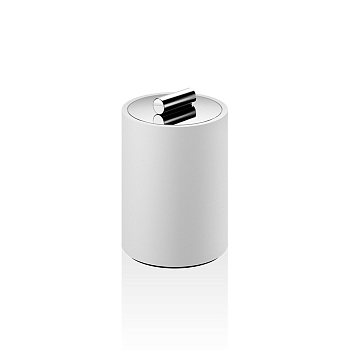 Фото Баночка Decor Walther Stone 0971254 настольная, белый матовый/хром