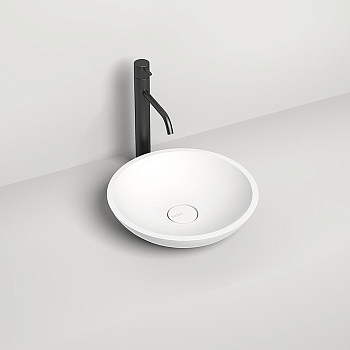 Фото Раковина Salini Callista 1101205SM накладная 37 см, цвет белый матовый