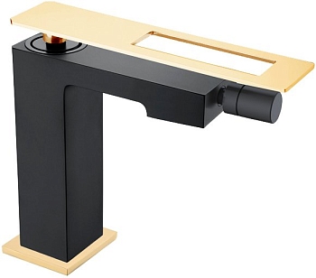 Фото Смеситель для биде Boheme Q 146-BG золото/черный