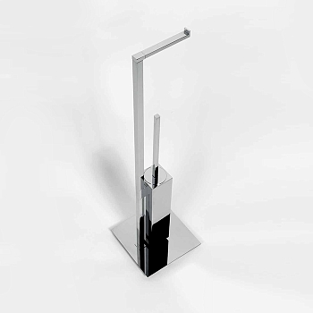 Фото Стойка Colombo MiniQ B5018.CR-RNE с держателем бумаги и ершиком H67,5 см, хром