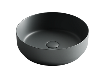 Фото Раковина Ceramicanova Element CN6022MDH накладная 39 × 39 × 12 см, темный антрацит матовый