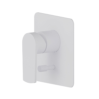 Фото Смеситель Newform Haka 72070E.01.014 для душа с переключателем на 2 потока, белый матовый