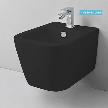 Фото Биде подвесное Artceram A16 ASB004 17 00 черный матовый