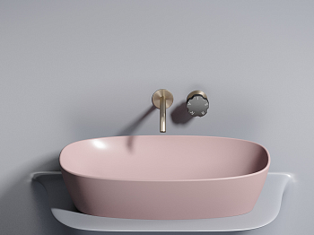 Фото Раковина Ceramicanova Element CN6049MP накладная 61 × 38,5 × 14 см, розовый матовый