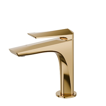 Фото Смеситель Newform Delta Zero 72212.61.020 для раковины, золото глянец PVD