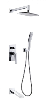 Фото Душевая система Boheme Venturo 374-2 хром глянец
