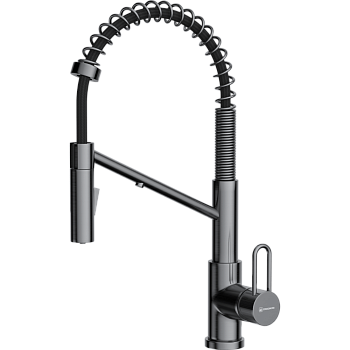Фото Смеситель для кухни Omoikiri Mikawa 2 Plus-GM 4994454 вороненая сталь