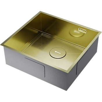 Фото Кухонная мойка Omoikiri Kasen 48-26-INT-LG 4997057 светлое золото