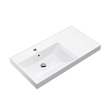 Фото Раковина Kerama Marazzi Cubo CU.wb.90Lh подвесная 90.5 см, цвет белый глянцевый