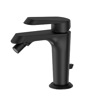 Фото Смеситель Newform Nio 68925.01.093 для биде с донным клапаном, черный матовый