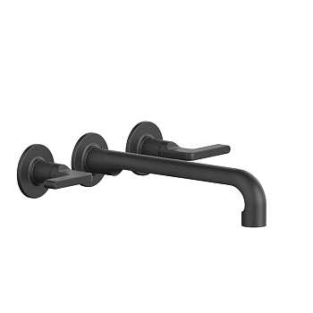 Фото Смеситель для раковины Gessi Inciso 58092#299, черный матовый