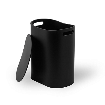 Фото Корзина для белья Decor Walther 0615260 напольная 39x27,5xh48,5 см, черный матовый